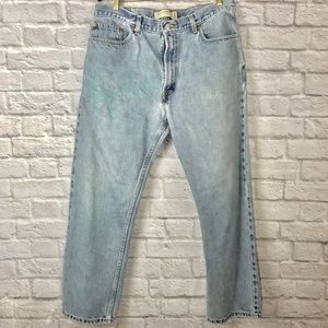 Levi's Men's Size 38x30 505 Jeans Regular Fit Blue